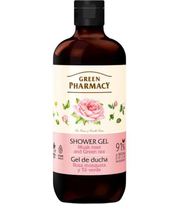Green Pharmacy Żel pod prysznic róża piżmowa i zielona herbata, 500 ml