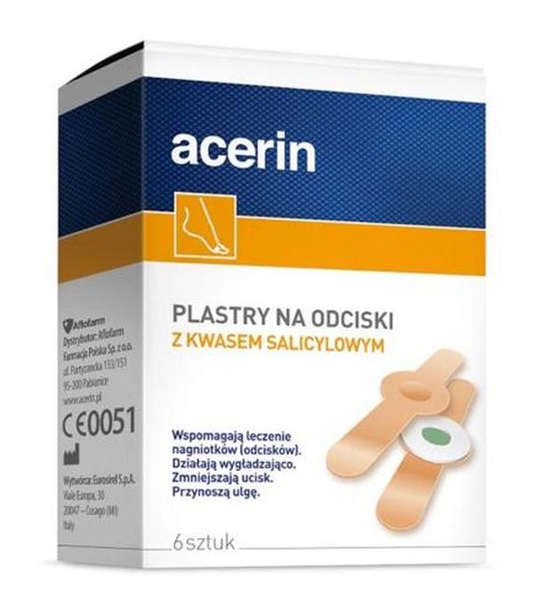 Acerin Plastry na odciski z kwasem salicylowym, 6 szt., cena, opinie, skład