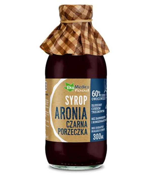 EKAMEDICA ARONIA, CZARNA PORZECZKA Syrop - 300 ml - ważny do 2025-10-02