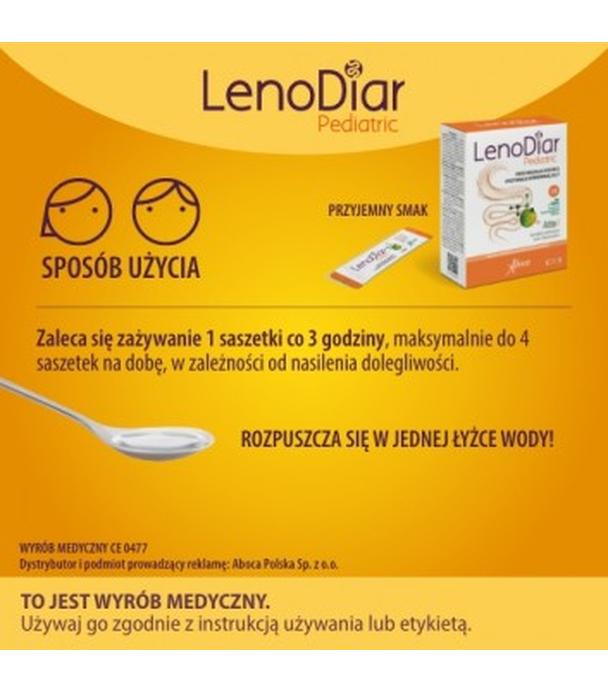 ABOCA Lenodiar Pediatric - 12 sasz. Na biegunkę u dzieci od 1. roku życia.