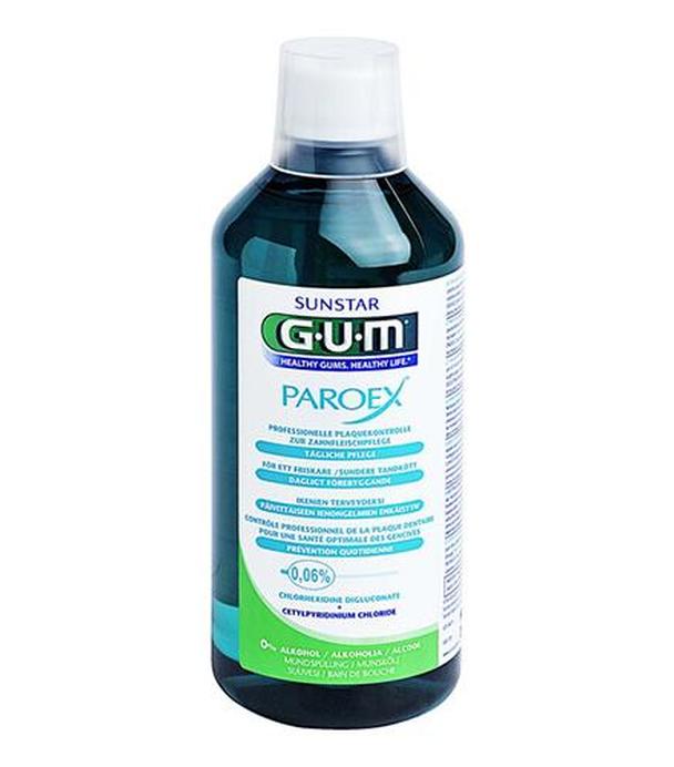 SUNSTAR GUM PAROEX Płyn do płukania jamy ustnej 0,06% CHX, 500 ml