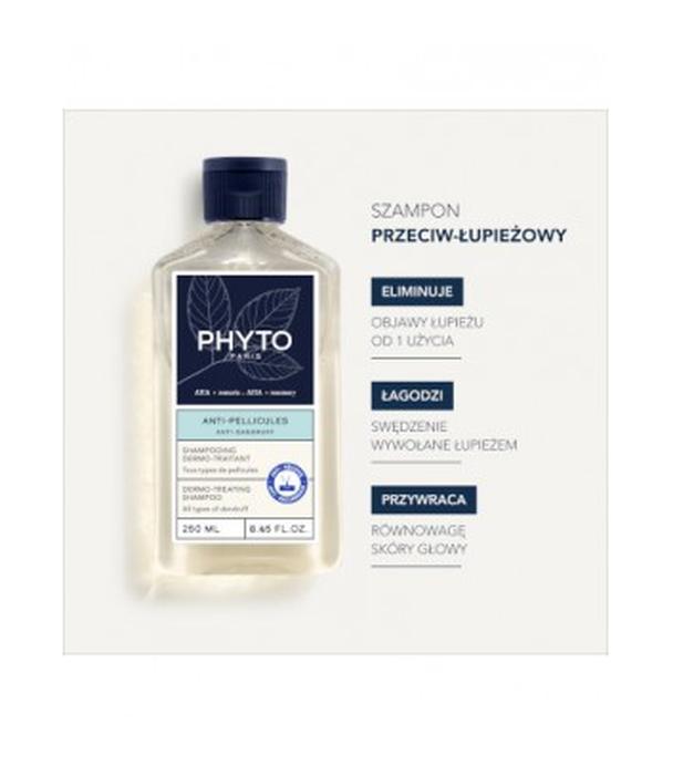 Phyto Anti-Pellicules Szampon przeciwłupieżowy, 250 ml