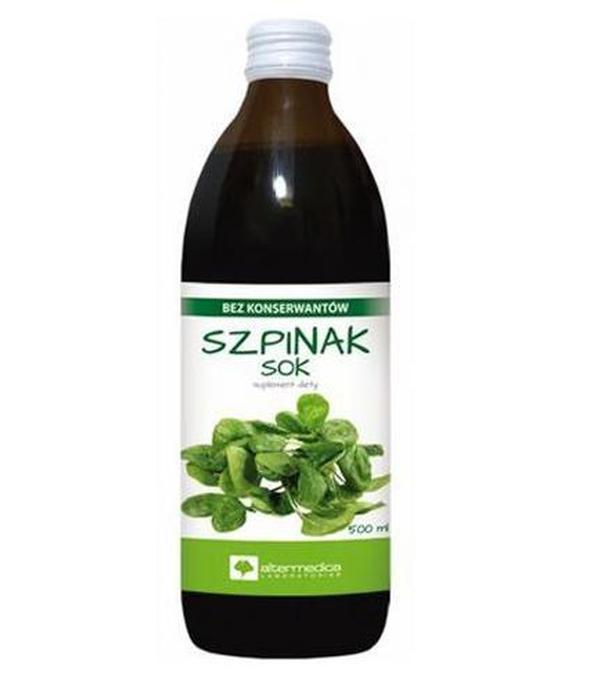 Alter Medica Szpinak sok - 500 ml - cena, opinie, właściwości