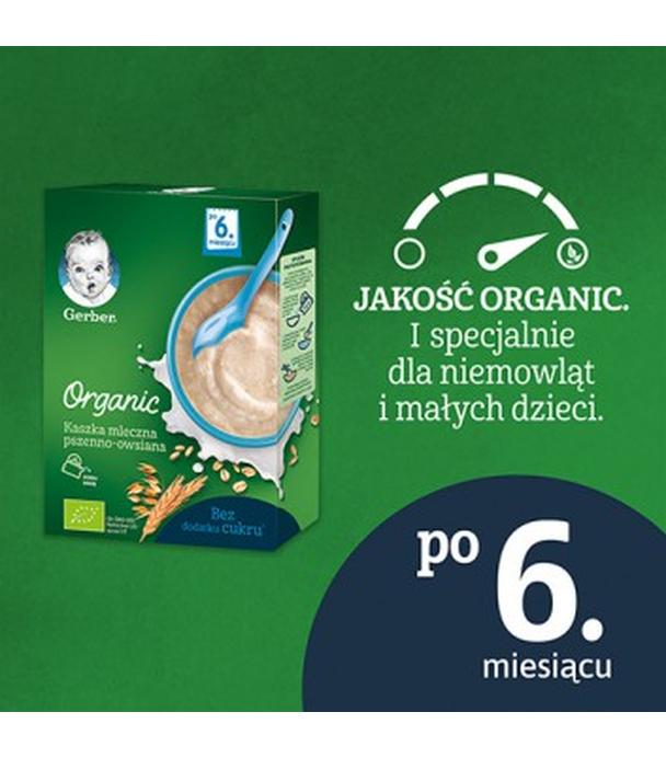 GERBER ORGANIC Kaszka mleczna pszenno-owsiana, po 6. miesiącu - 240 g
