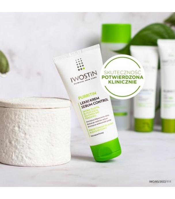 Iwostin Purritin Lekki Krem Sebum Control, 60 ml, cena, opinie, właściwości  - ważny do 2025-09-01