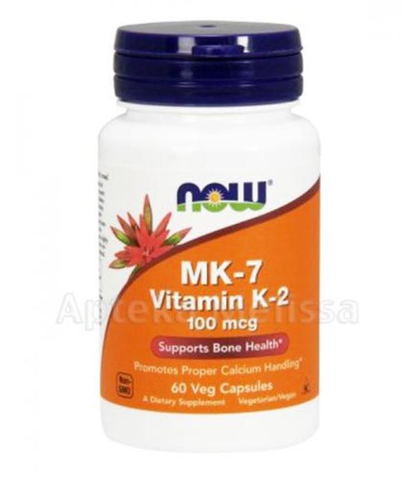 NOW FOODS Witamina K2 MK-7 100 mcg - 60 kaps.