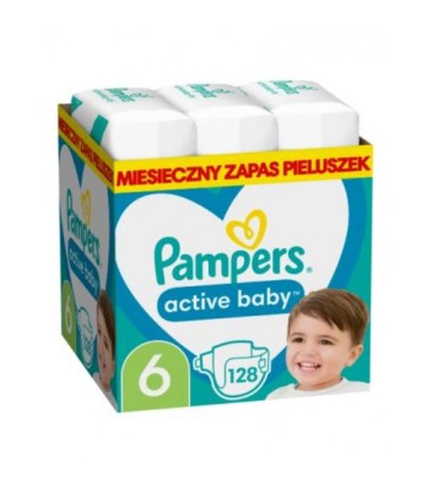 Pampers Active baby pieluszki rozmiar 6 13 - 18 kg, 128 sztuk