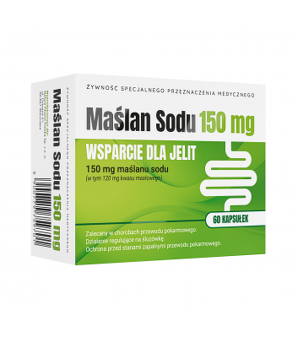 Nature Pharm, Maślan Sodu, 150 mg, kapsułki