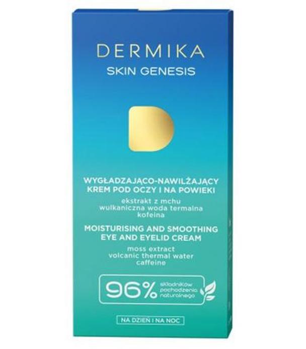 Dermika Skin Genesis Wygładzająco - nawilżający krem pod oczy i na powieki - 15 ml - cena, opinie, stosowanie