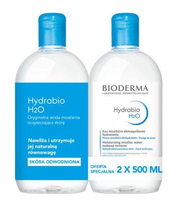 BIODERMA HYDRABIO H2O Płyn micelarny 2 x 500 ml