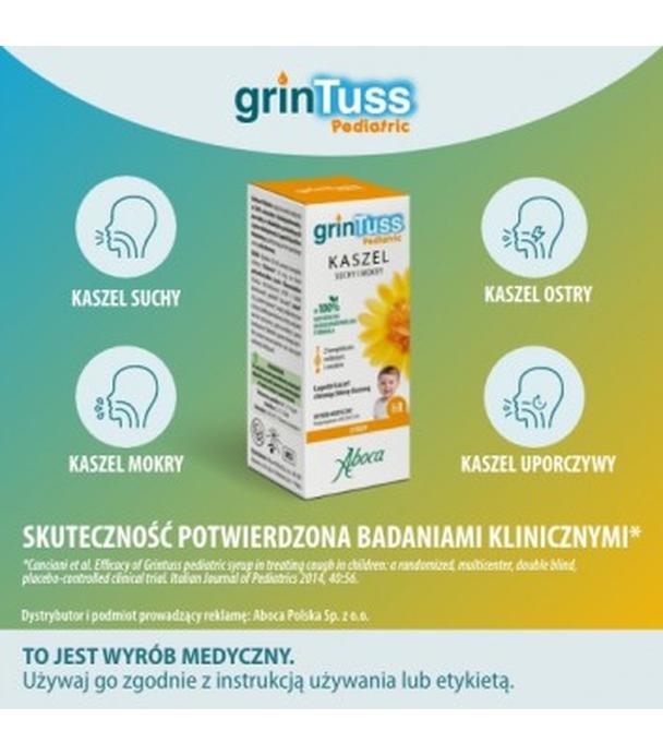 GRINTUSS PEDIATRIC Syrop dla dzieci na kaszel suchy i mokry, 128 g