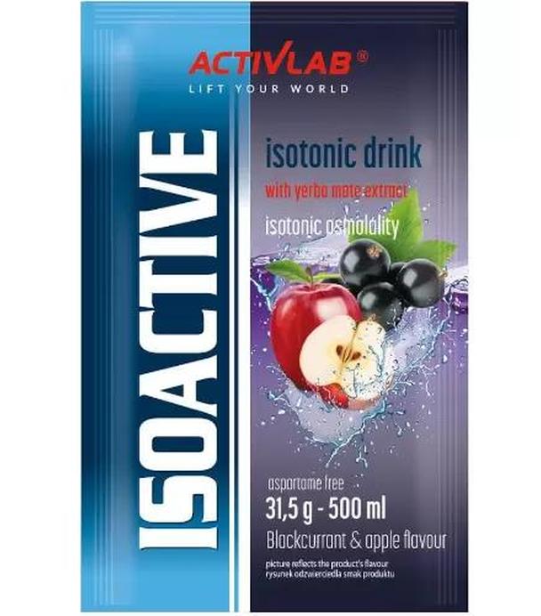 Activlab, IsoActive Isotonic, Drink smak czarna porzeczka i jabłko, 1 saszetka