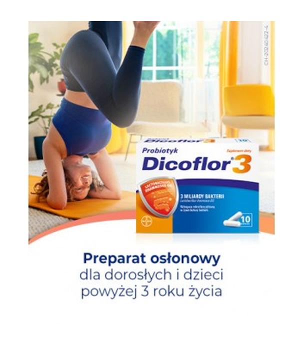 Dicoflor 3, kapsułki, 10 kapsułek