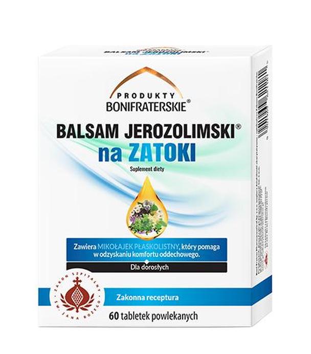 Produkty Bonifraterskie, Balsam Jerozolimski Na Zatoki, 60 tabletek powlekanych