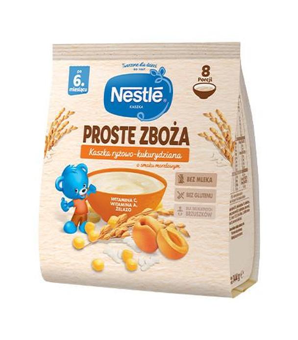 Nestlé Proste Zboża Kaszka ryżowo-kukurydziana o smaku morelowym po 6. miesiącu 144 g