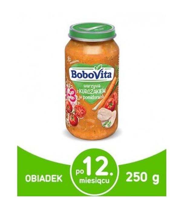 BOBOVITA Junior Warzywa z kurczakiem w pomidorach - 250 g - cena, opinie, właściwości