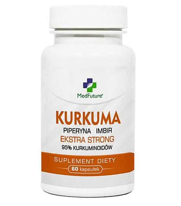 MedFuture Kurkuma Extra Strong + Piperyna + Imbir, 60 kaps. cena, opinie, właściwości