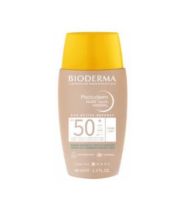 Bioderma Photoderm Nude Touch SPF50+ ochronny podkład mineralny odcień jasny 40 ml - ważny do 2025-04-30