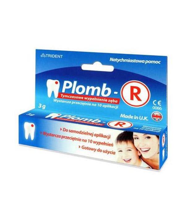 Plomb-R Tymczasowe wypełnienie zęba - 3 g - cena, opinie, wskazania