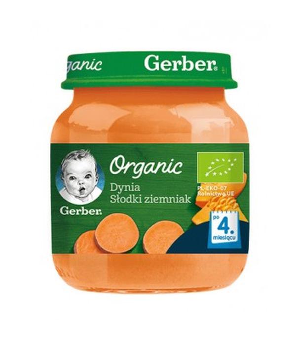 GERBER ORGANIC Dynia Słodki ziemniak po 4 miesiącu - 125 g