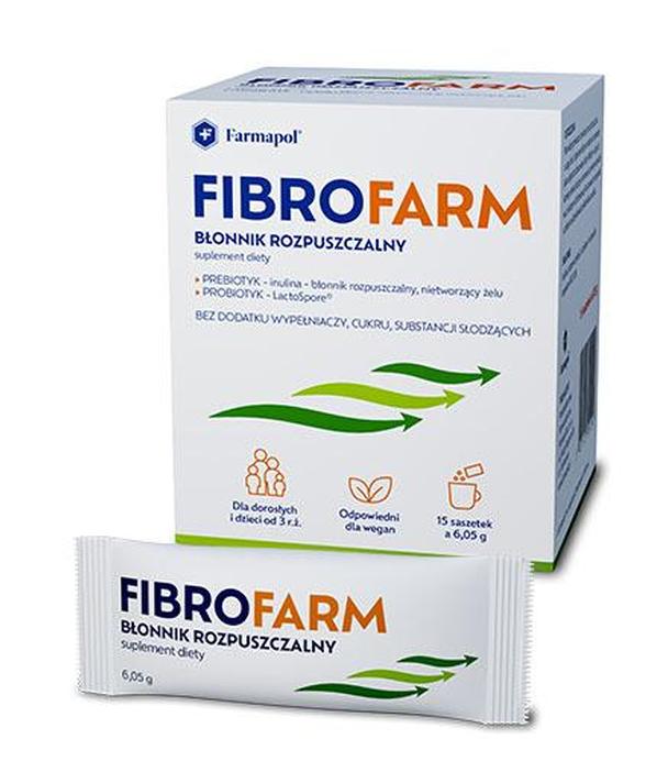 Fibrofarm Błonnik rozpuszczalny, 15 saszetek