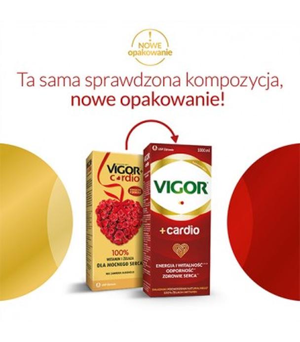 VIGOR+ CARDIO Tonik, 1000 ml. Dla mocnego serca, cena, opinie, właściwości - ważny do 2025-10-31