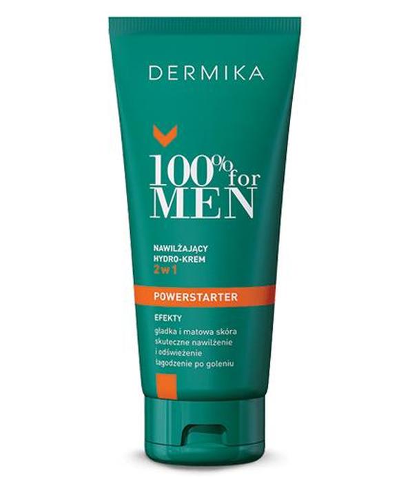 DERMIKA 100% FOR MEN Nawilżający hydro-krem do twarzy 2w1 - 100 ml