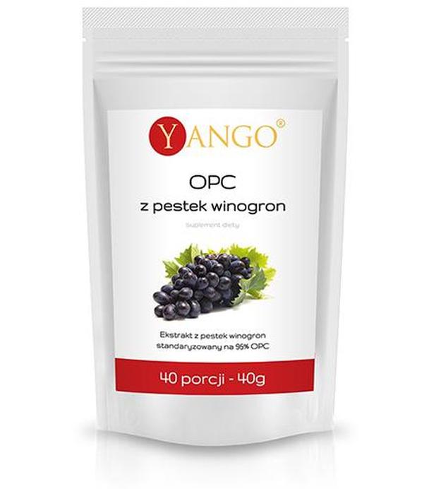 Yango OPC z pestek winogron - 40 g - cena, opinie, właściwości