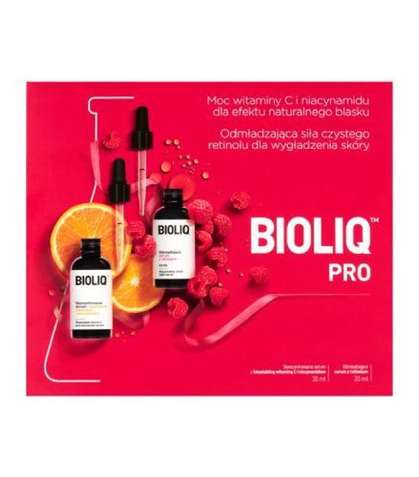 BIOLIQ Pro Skoncetrowane serum 20 ml, odmładzajace serum z retinolem 20 ml [ZESTAW]
