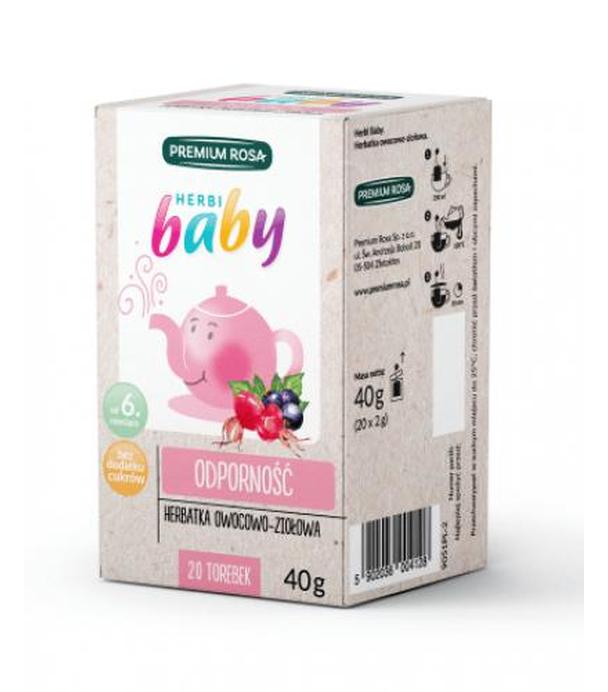 HERBI BABY Herbatka dla dzieci i niemowląt na odporność, 20 sasz., cena, opinie, właściwości