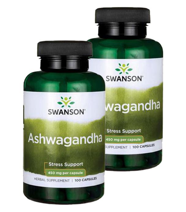 Swanson Ashwagandha 450 mg, 2 x 100 kapsułek