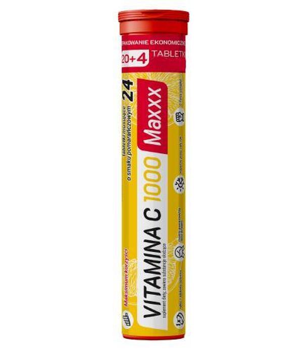 Vitamina C 1000 Maxxx, 24 tabletki musujące