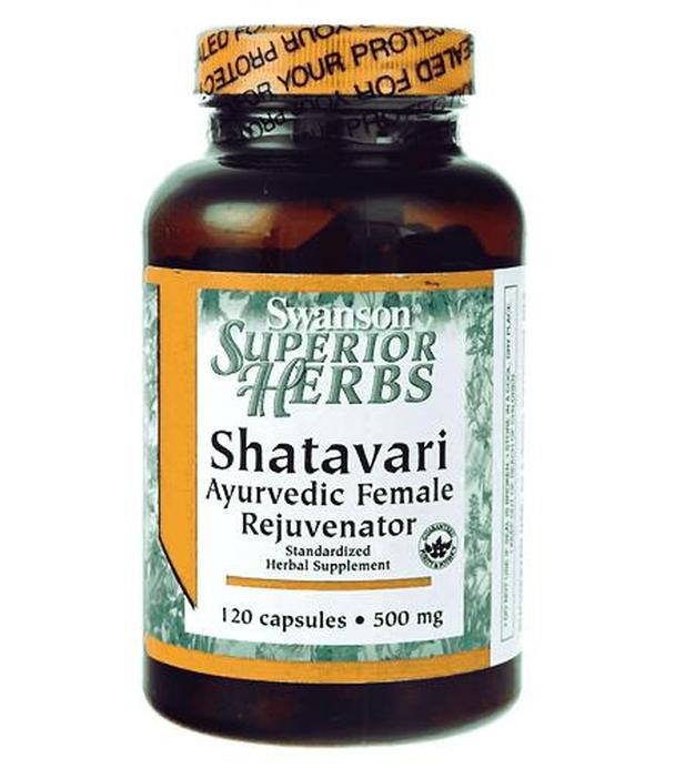 SWANSON Shatavari 500 mg układ rozrodczy, 120 kapsułek