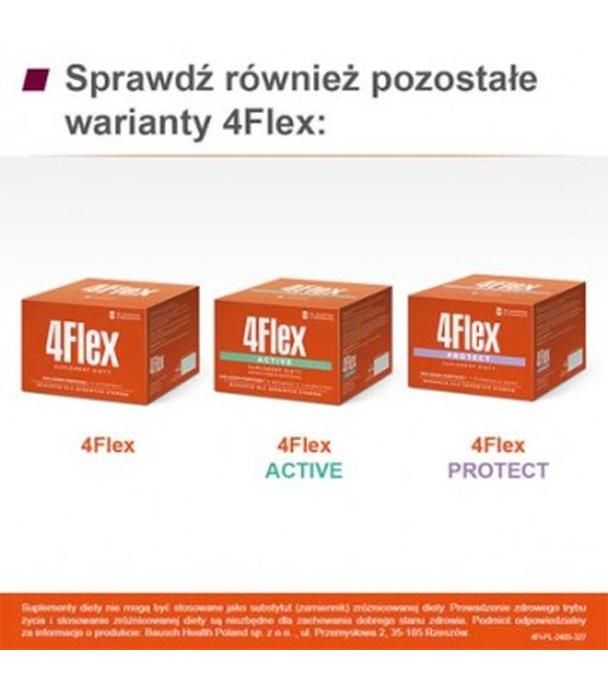 4 Flex, kolagen fortigel + witamina C o smaku czarnej porzeczki, saszetki, 30 sztuk