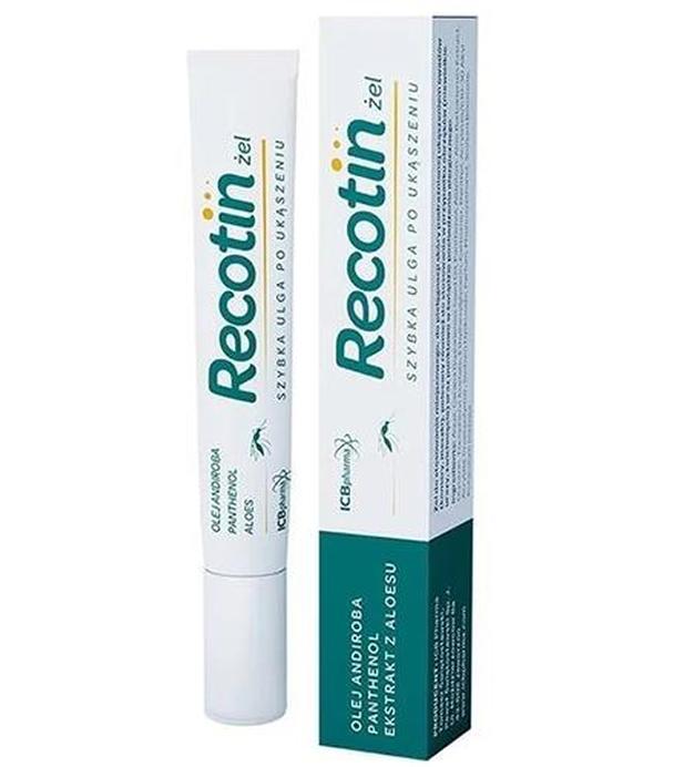 Recotin Żel po ukąszeniach owadów, 20 ml, cena, opinie, stosowanie