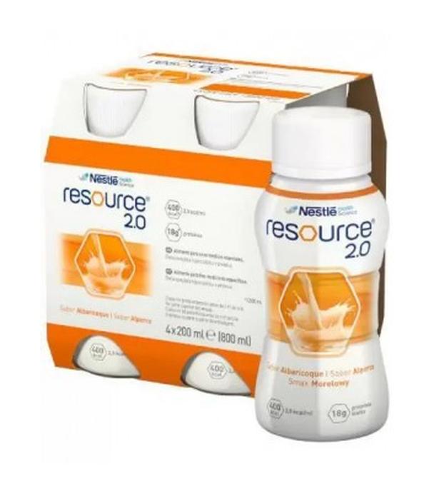 RESOURCE 2.0 Smak morelowy, 4 x 200 ml