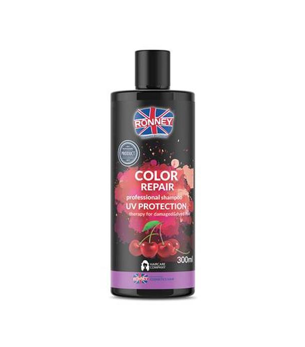 Ronney Professional Shampoo Color Repair Cherry UV Protection Szampon do włosów farbowanych wiśniowy, 300 ml