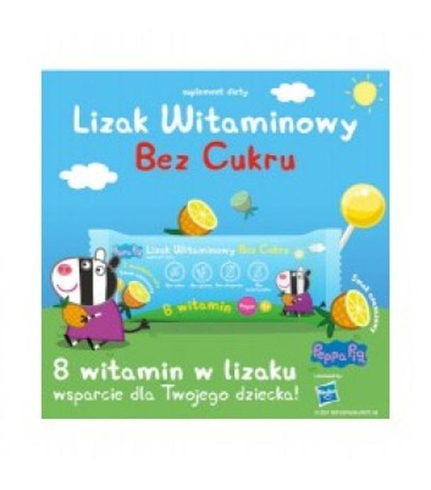 Lizak witaminowy bez cukru Peppa Pig, 1 sztuka