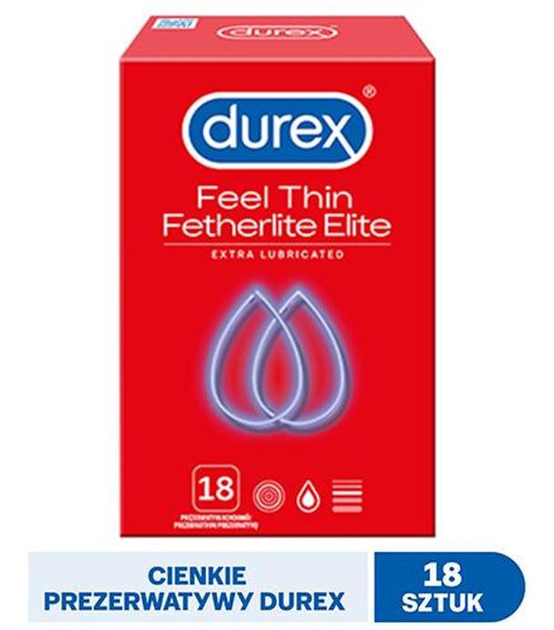 DUREX FETHERLITE ELITE Prezerwatywy supercienkie, 18 szt. - cena, opinie, właściwości