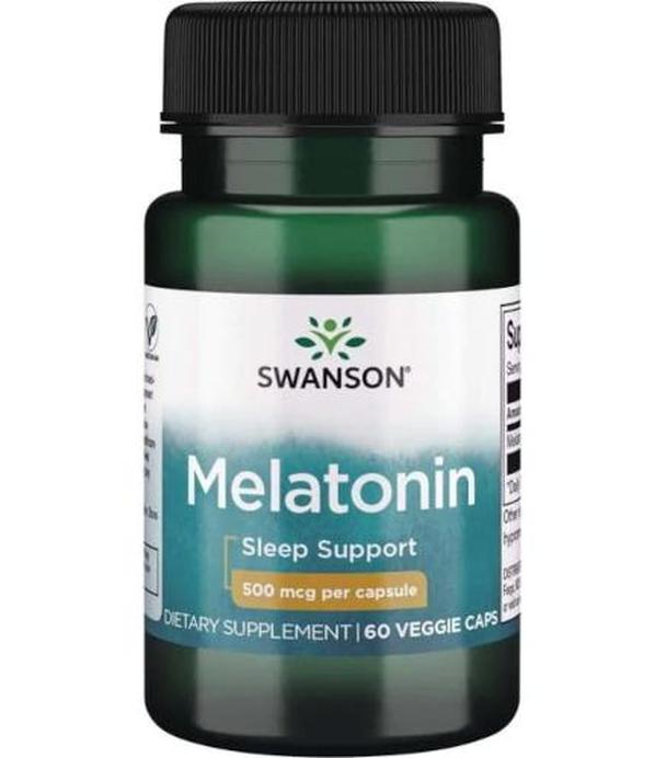 SWANSON Melatonina 500 mcg - 60 kaps.