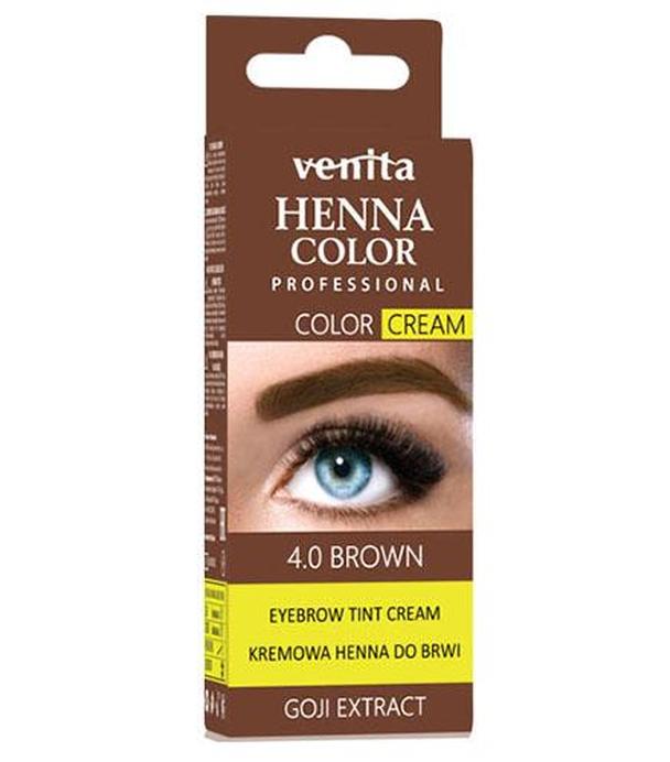 VENITA Kremowa Henna do brwi 4.0 Brąz, 30 g