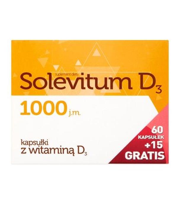 SOLEVITUM D3 1000 j.m - 60 kaps.+ 15 kaps.