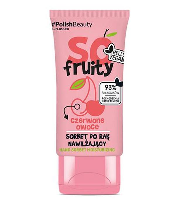 Floslek So Fruity Sorbet do rąk nawilżający czerwone owoce, 50 ml