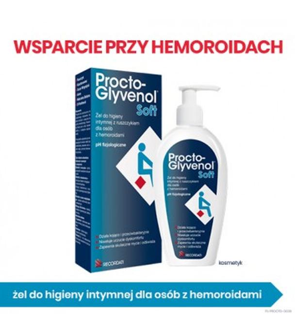 PROCTO-GLYVENOL SOFT Żel do higieny intymnej z ruszczykiem dla osób z hemoroidami - 180 ml