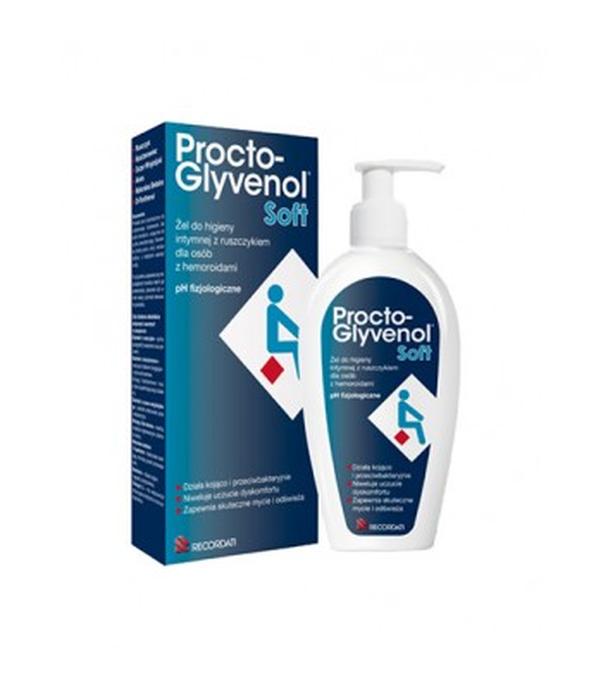 PROCTO-GLYVENOL SOFT Żel do higieny intymnej z ruszczykiem dla osób z hemoroidami - 180 ml