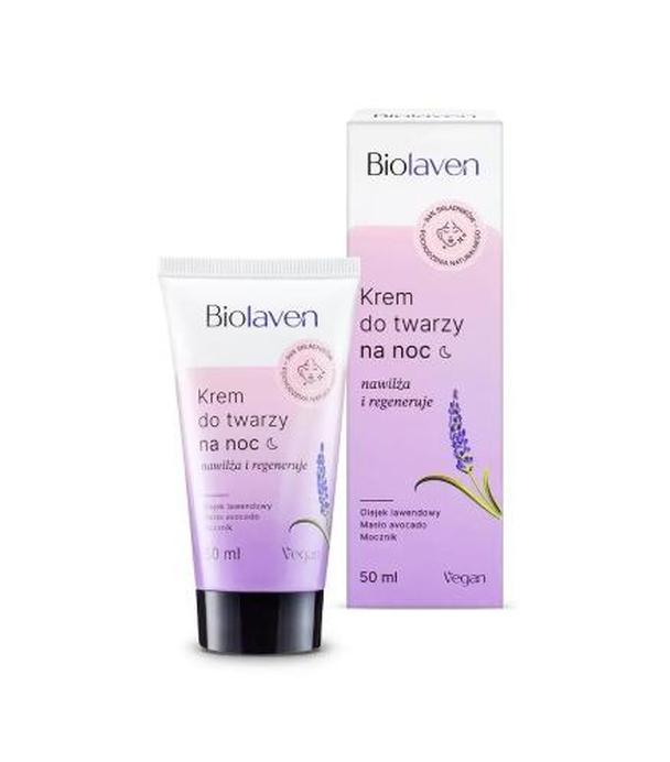 BIOLAVEN ORGANIC Krem do twarzy na noc - 50 ml - ważny do 2025-09-30