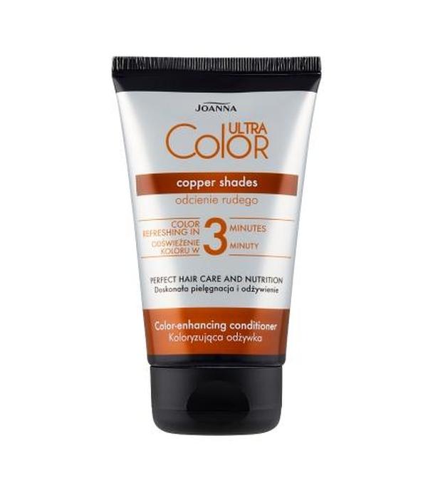 Joanna Ultra Color Koloryzująca odżywka odcienie rudego - 100 g Odżywienie i odświeżenie koloru - cena, opinie, stosowanie
