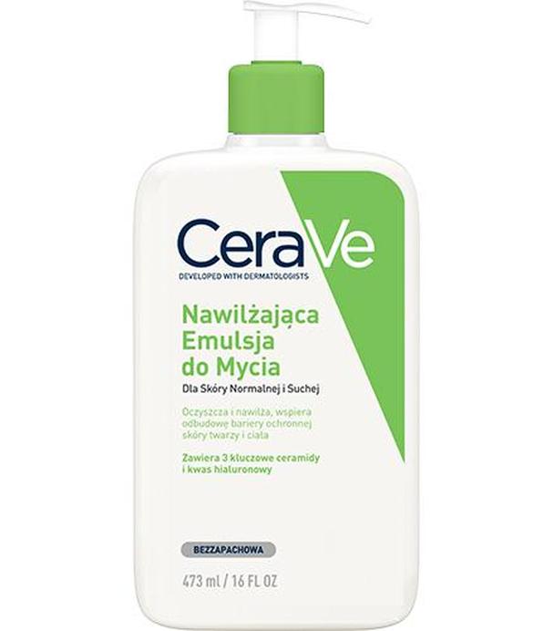 CeraVe, nawilżająca emulsja do mycia dla skóry normalnej i suchej, 473 ml