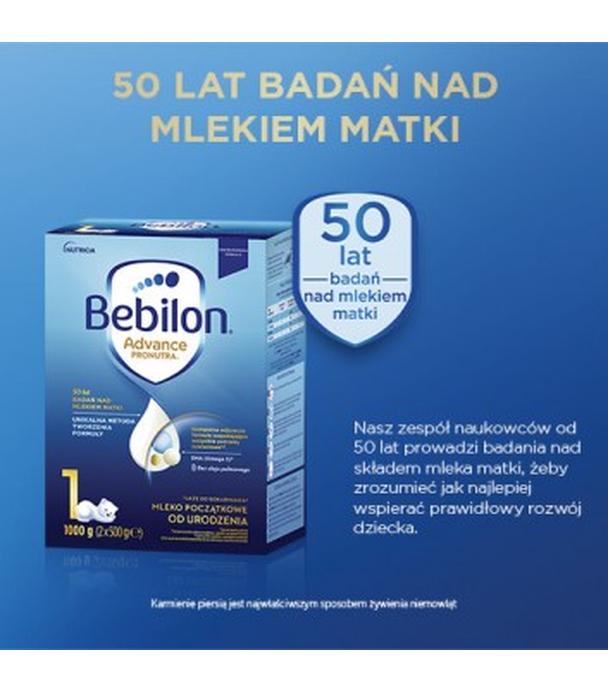 Bebilon 1 Pronutra Advance Mleko początkowe od urodzenia, 1000 g