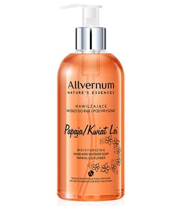 Allvernum Nawilżające mydło do rąk i pod prysznic Papaja/Kwiat Lei - 300 ml - cena, opinie, wskazania